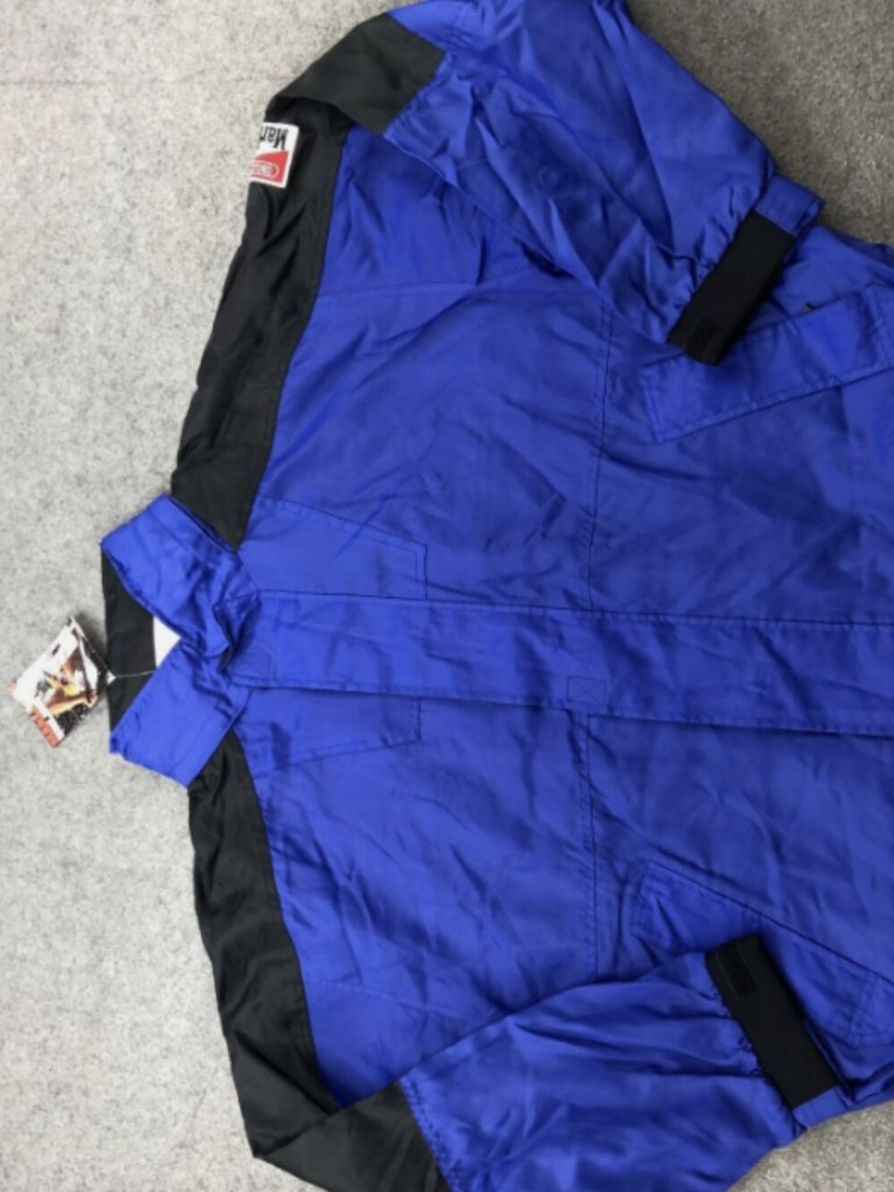 Vintage Marlboro Unlimited Jacket Mens Medium Blue Nylon 90s Philip Morris